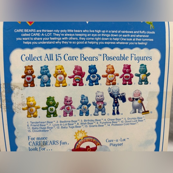 Care Bears The Cloudkeeper 1984 Kenner Vintage PVC Posable Figure - NIB - Picture 5 of 6
